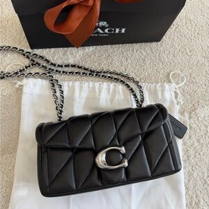 Coach Black Quilted Leather Shoulder Bag